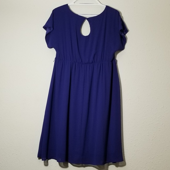 Torrid Flutter Chiffon Dress 1X - Picture 2 of 6